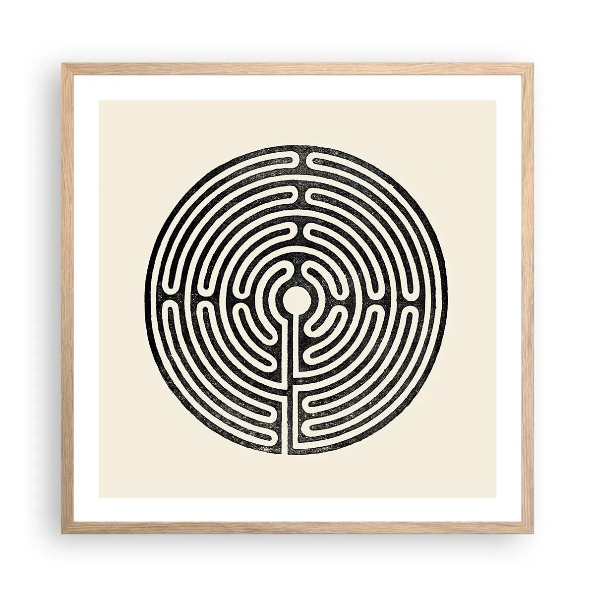 Affiche dans un chêne clair - Poster - Ordre mystérieux - 60x60 cm