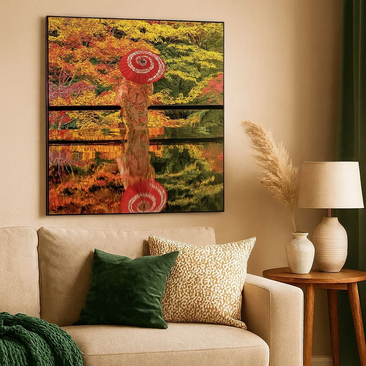 Impression sur toile - Image sur toile - Dans le temple de la nature - 30x30 cm