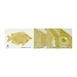 Échantillon de Papier Peint Premium Sand - Du poisson et c'est tout - Poisson, Bord de mer, Animal - 100x30 cm