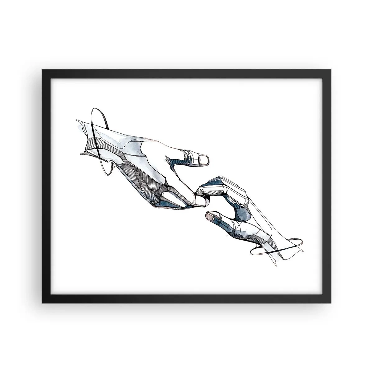 Affiche dans un cadre noir - Poster - Un bon geste - 50x40 cm