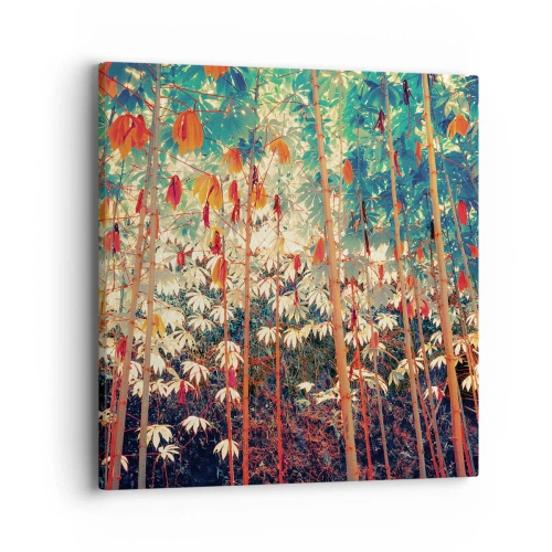 Impression sur toile - Image sur toile - La vie secrète des feuilles - 40x40 cm