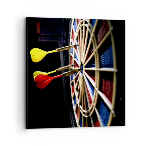 Impression sur toile - Image sur toile - Droit au but - 70x70 cm