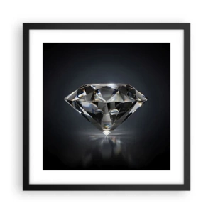 Affiche dans un cadre noir - Poster - La meilleure amie - 40x40 cm