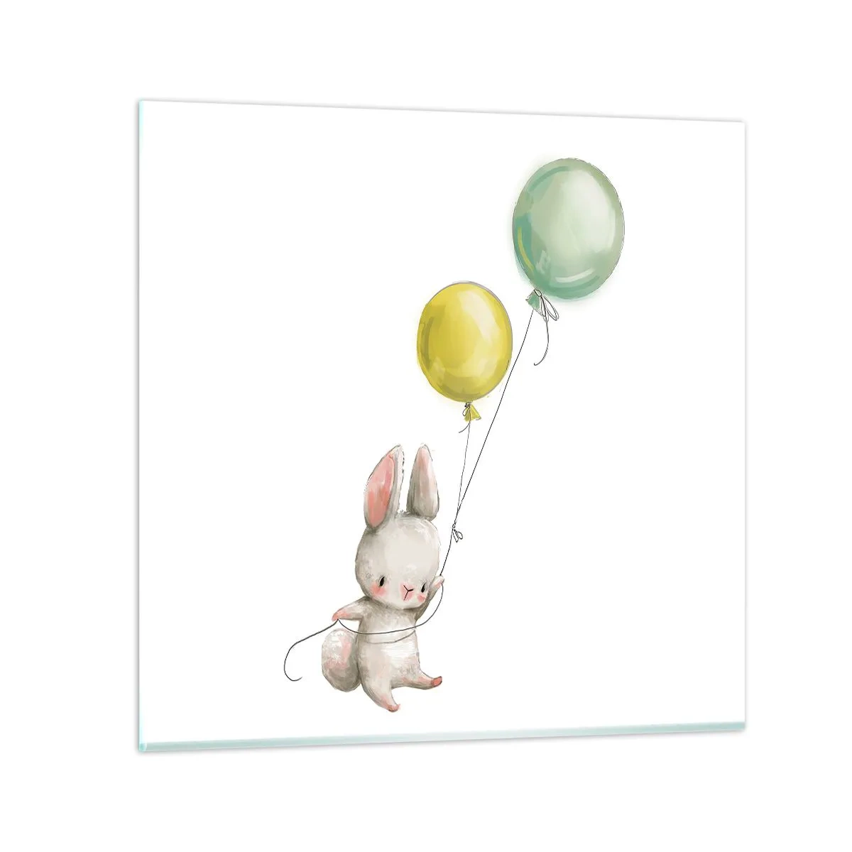 Impression sur verre - Image sur verre - Moi aussi je vole! - 70x70 cm