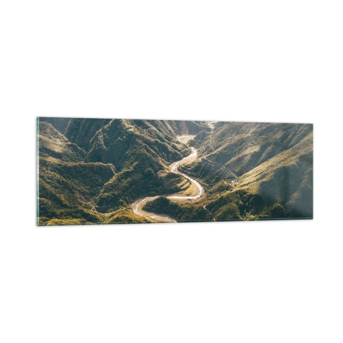Impression sur verre - Image sur verre - Directement du coeur des montagnes - 90x30 cm