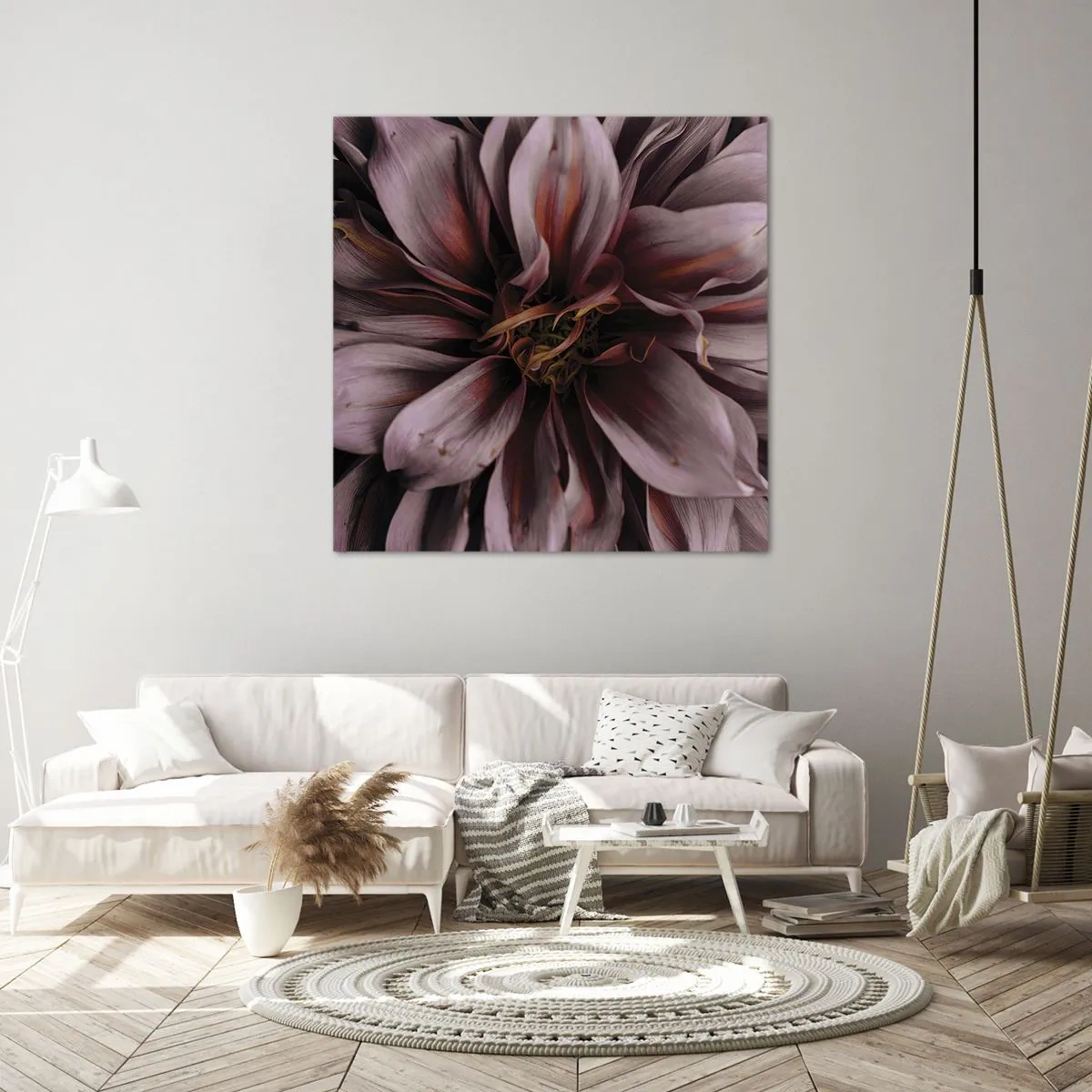 Impression sur toile - Image sur toile - Un coeur fleuri - 30x30 cm