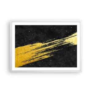 Affiche dans un cadre blanc - Poster - Sautez dans l'hyperespace - 70x50 cm