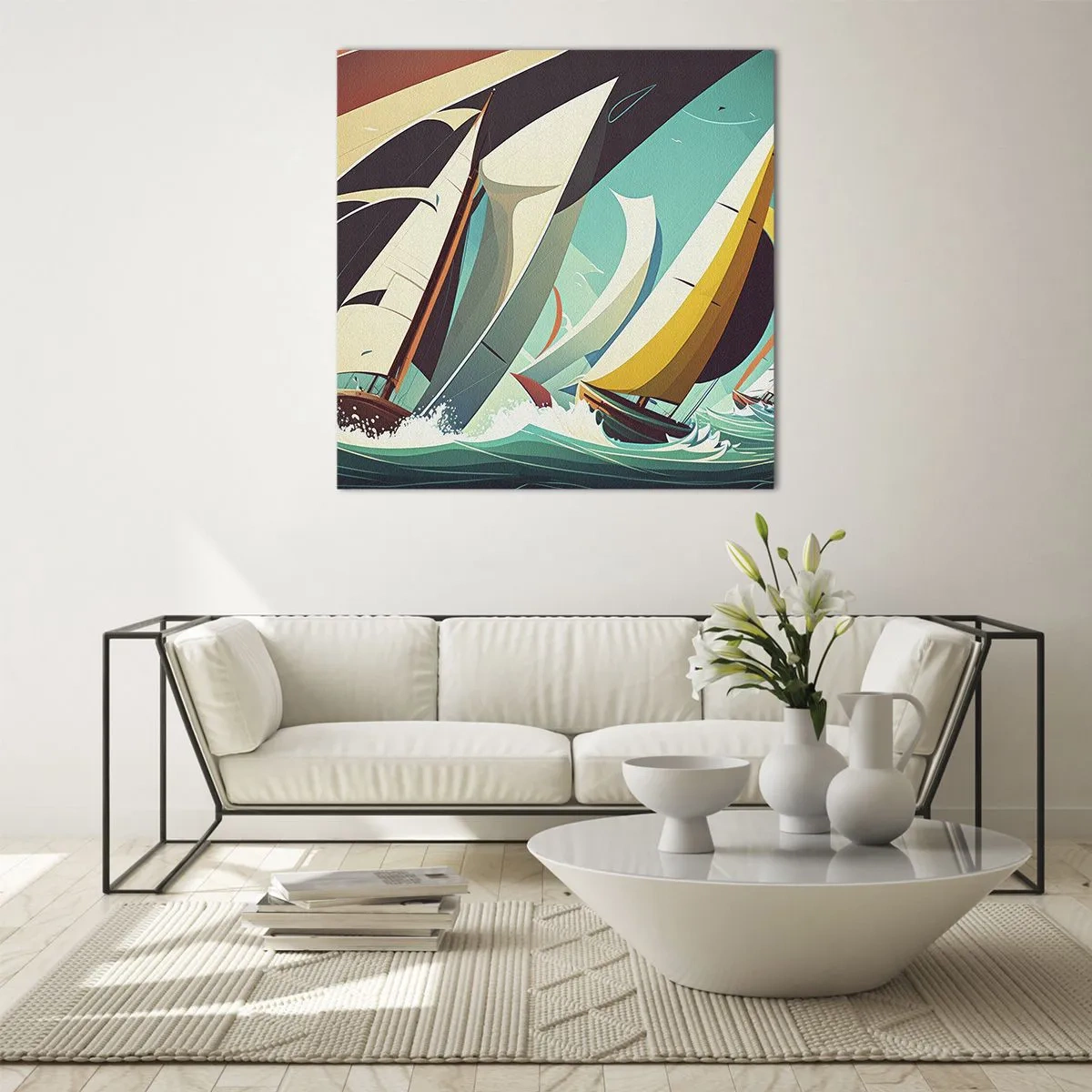 Impression sur verre - Image sur verre - Bonne chance avec les éléments - 60x60 cm