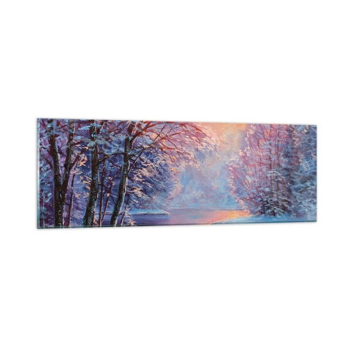 Impression sur verre - Image sur verre - Couleurs d'hiver - 90x30 cm