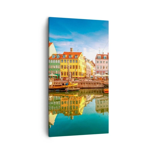 Impression sur toile - Image sur toile - Aussi lisse qu'un miroir au-dessus de l'eau - 45x80 cm