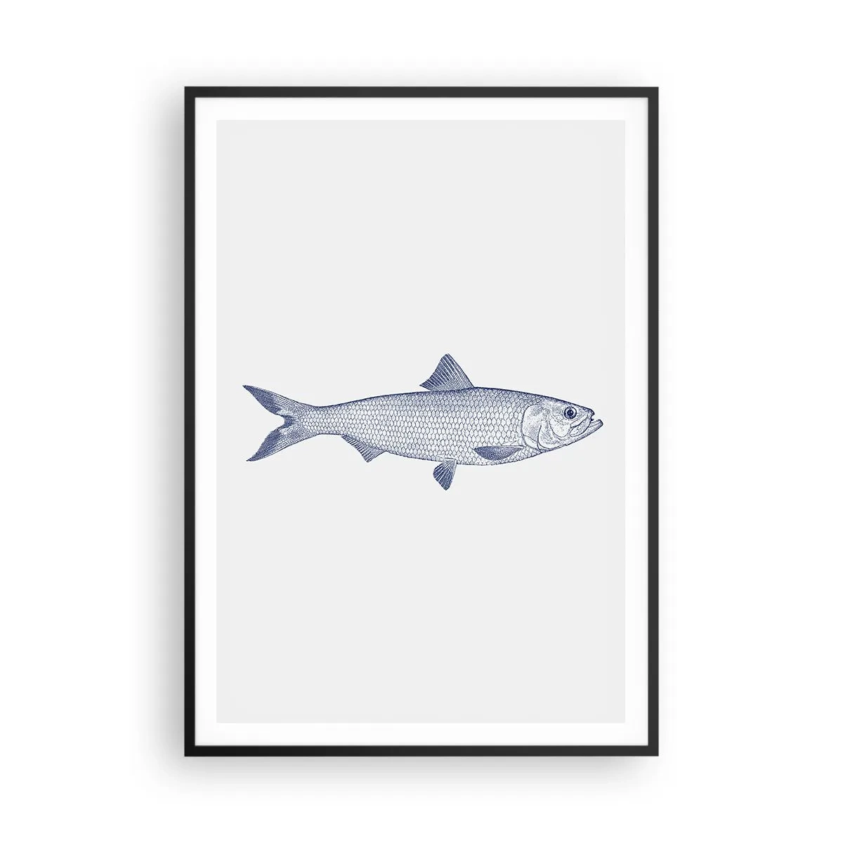 Affiche dans un cadre noir - Poster - Salutations des mers du nord - 70x100 cm