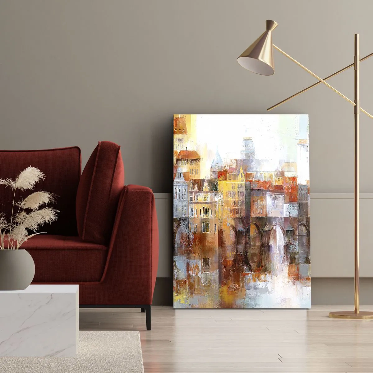 Impression sur toile - Image sur toile - C'est aussi beau sous le pont - 45x80 cm