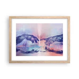 Affiche dans un chêne clair - Poster - Divine étincelle de vie - 40x30 cm