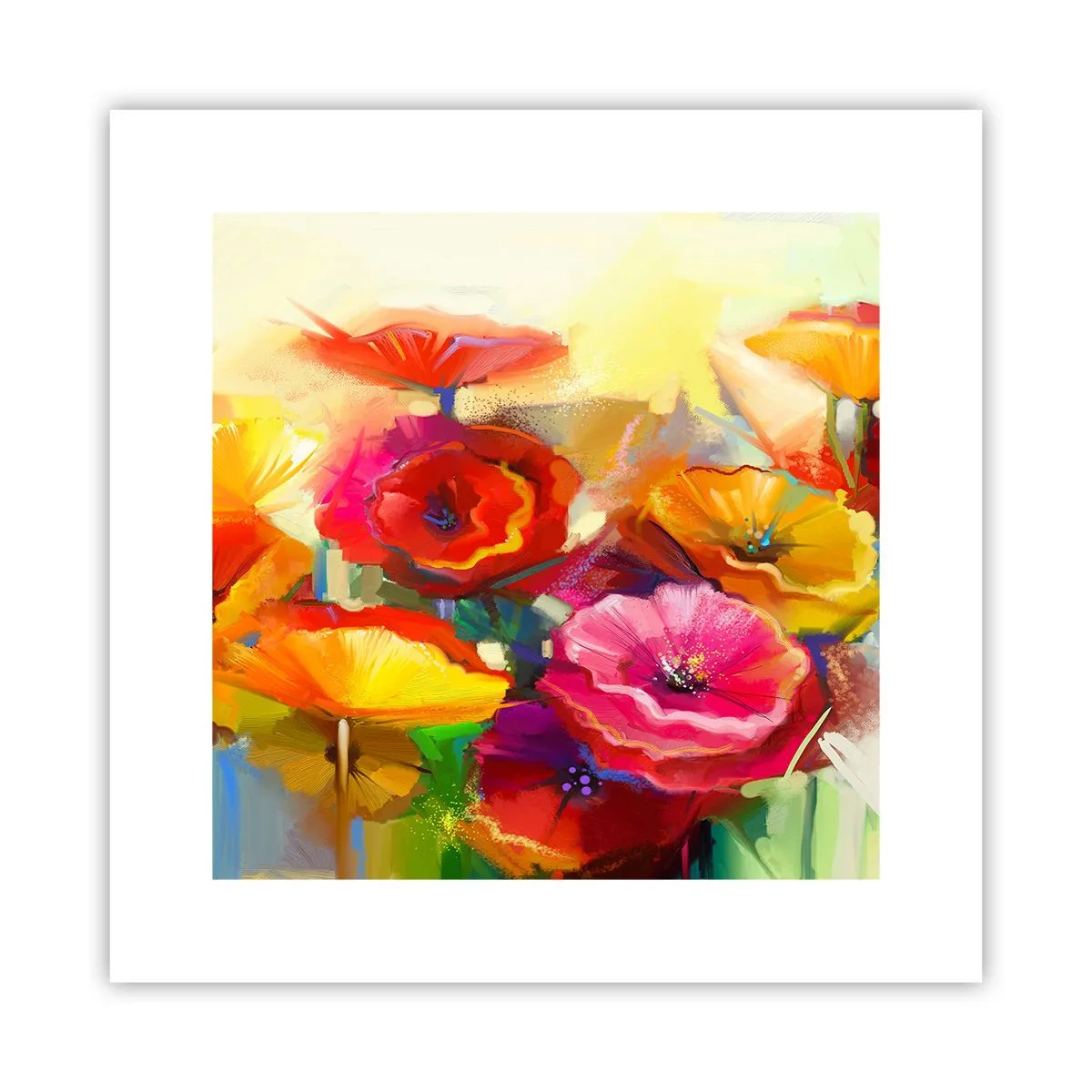 Affiche - Poster - Pas seulement rouge - 30x30 cm