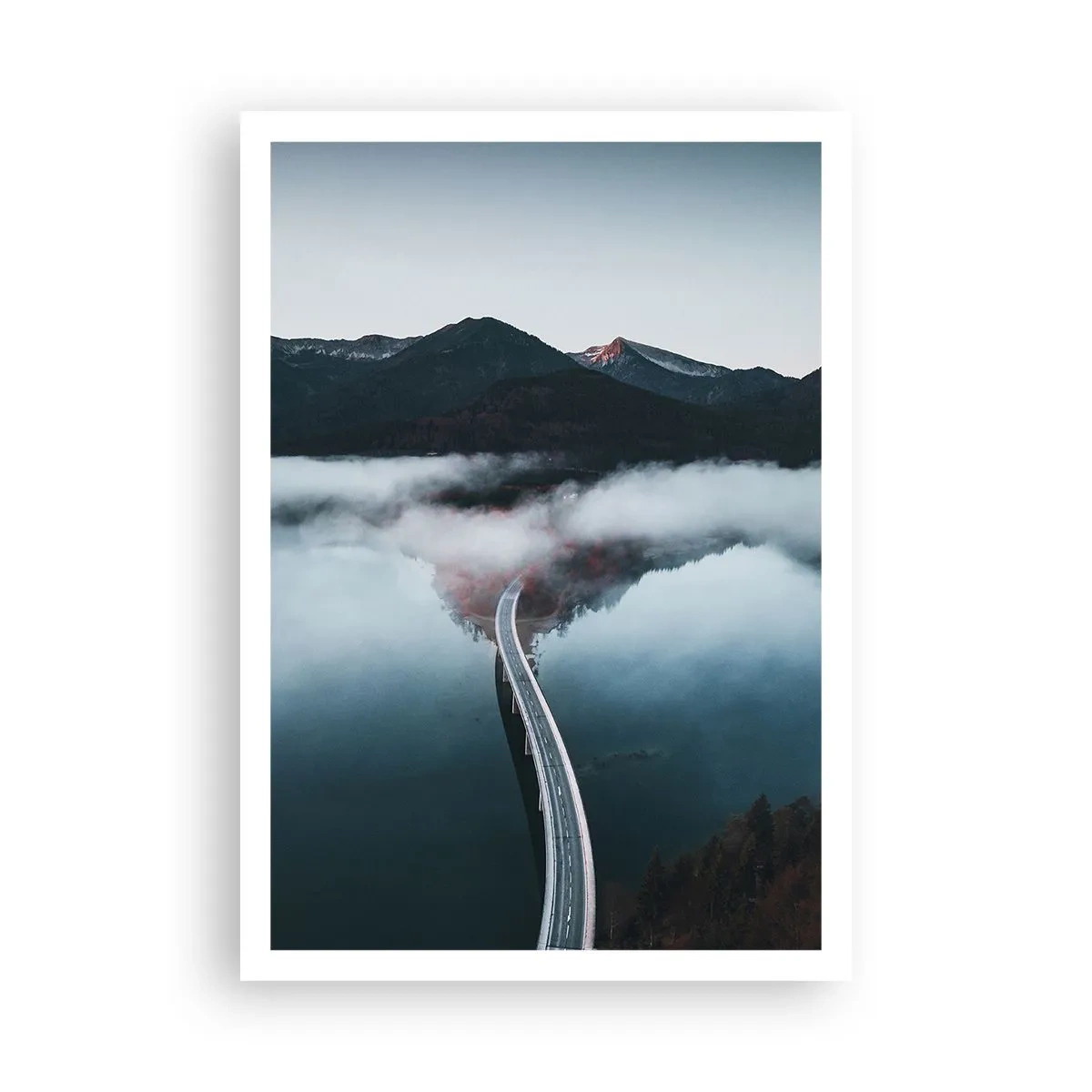 Affiche - Poster - Sur une eau aussi lisse qu'un miroir - 70x100 cm