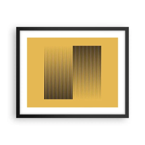 Affiche dans un cadre noir - Poster - Cadre opposé - 50x40 cm