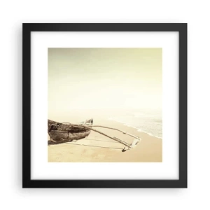 Affiche dans un cadre noir - Poster - Mémoire des mers du sud - 30x30 cm