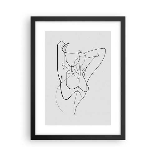 Affiche dans un cadre noir - Poster - Vraiment, tu es comme ça... - 30x40 cm
