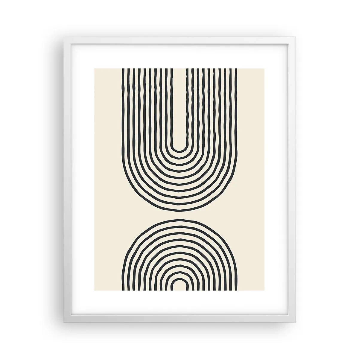 Affiche dans un cadre blanc - Poster - Dans un instant... - 40x50 cm