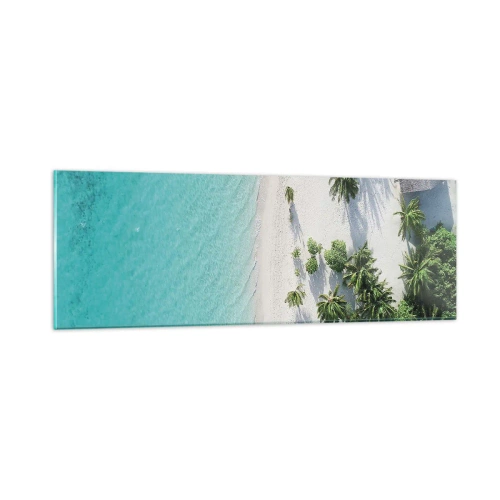 Impression sur verre - Image sur verre - Vacances au paradis - 90x30 cm