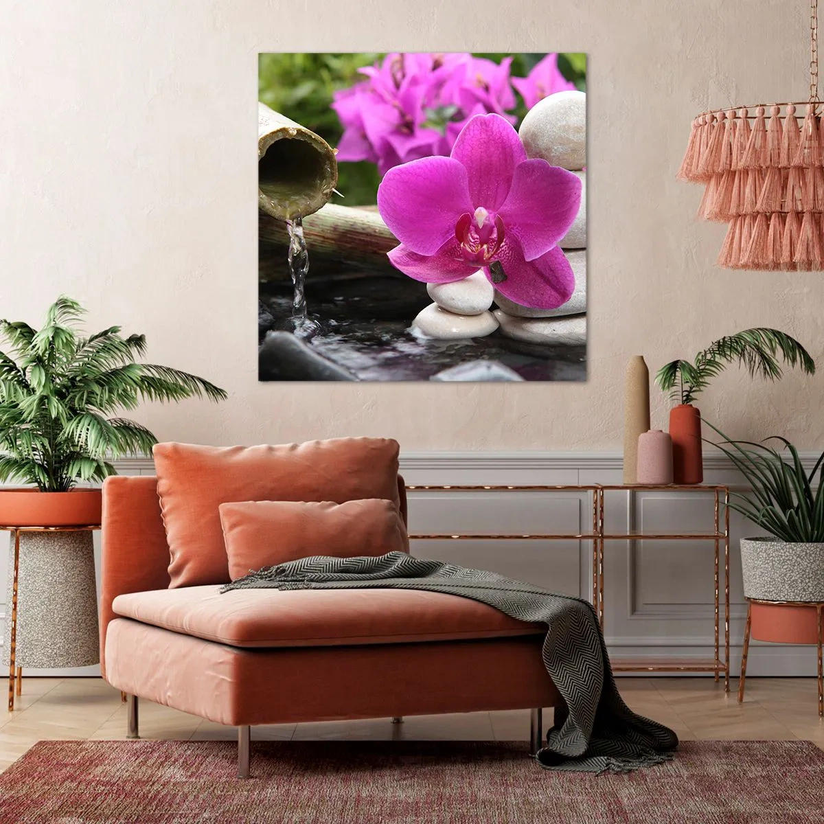 Impression sur toile - Image sur toile - Tu te reposes déjà - 60x60 cm