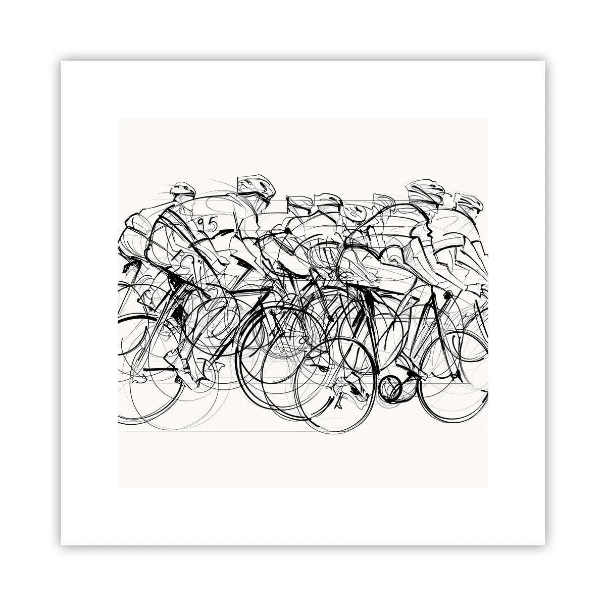 Affiche - Poster - Ensemble en équipe - 30x30 cm