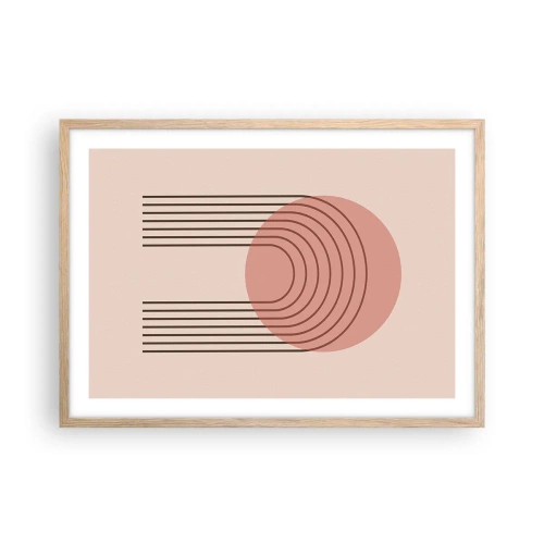 Affiche dans un chêne clair - Poster - Attraction irrésistible - 70x50 cm