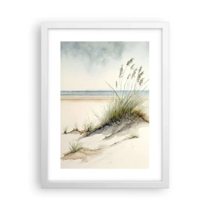 Affiche dans un cadre blanc - Poster - Choyé par le vent - 30x40 cm