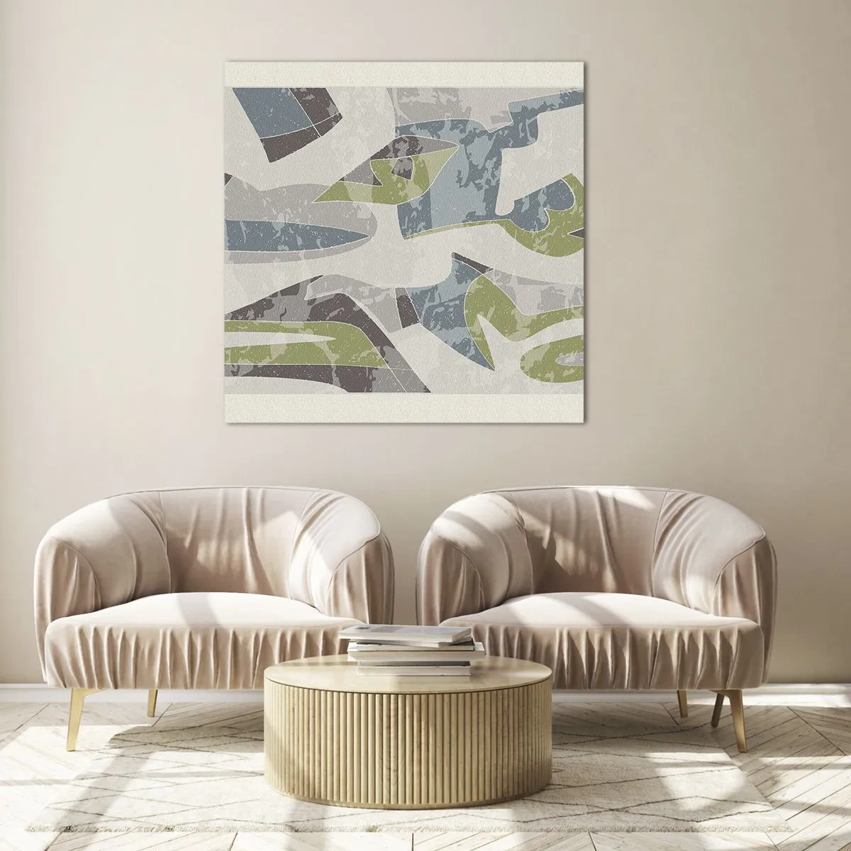 Impression sur verre - Image sur verre - Composition derrière la vitre - 70x70 cm