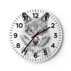 Horloge murale - Pendule murale - Un leader né - 30x30 cm