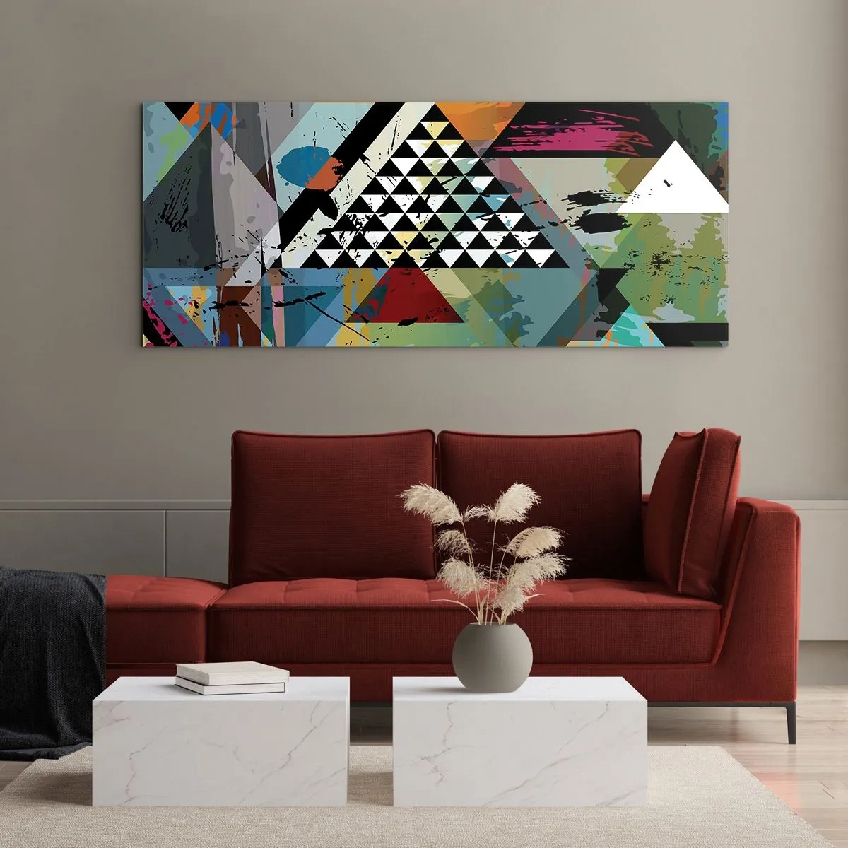 Impression sur verre - Image sur verre - Comme c'est facile - 90x30 cm