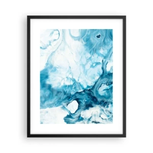 Affiche dans un cadre noir - Poster - Concert de bleu - 40x50 cm