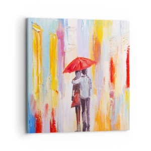 Impression sur toile - Image sur toile - Qu'il pleuve encore - 70x70 cm