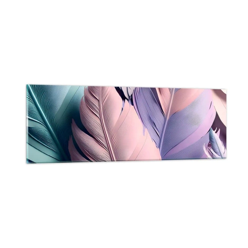 Impression sur verre - Image sur verre - Oiseau chic - 90x30 cm