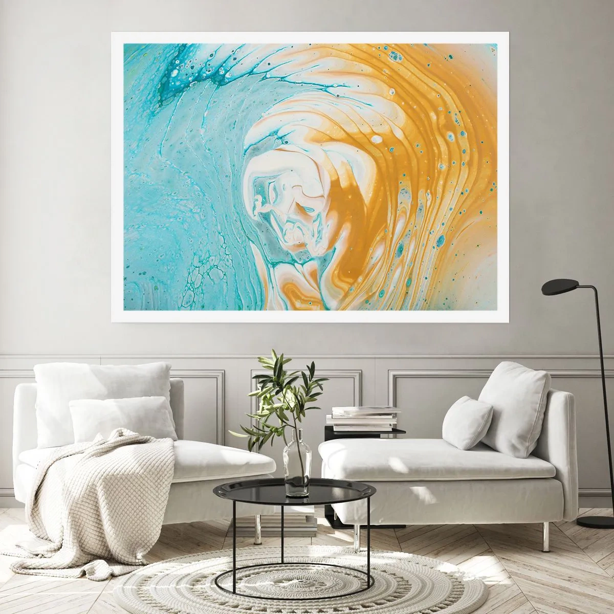 Affiche - Poster - Tourbillon pastel - 91x61 cm
