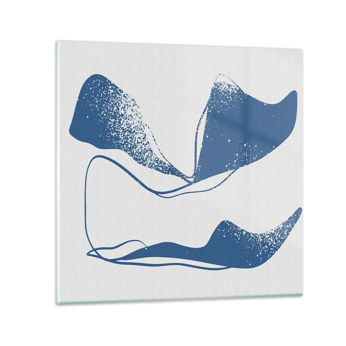 Impression sur verre - Image sur verre - Abstraction ailée - 70x70 cm