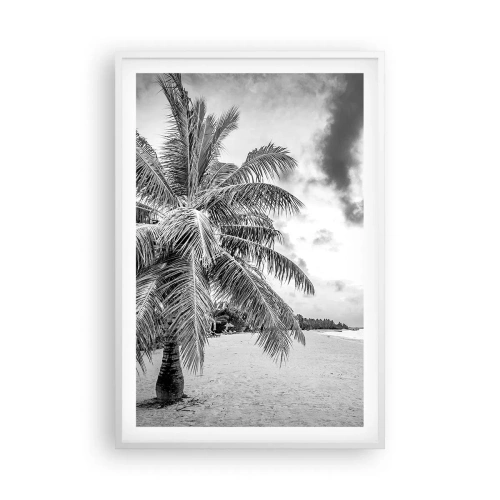 Affiche dans un cadre blanc - Poster - Quand tu aspires à la solitude - 61x91 cm