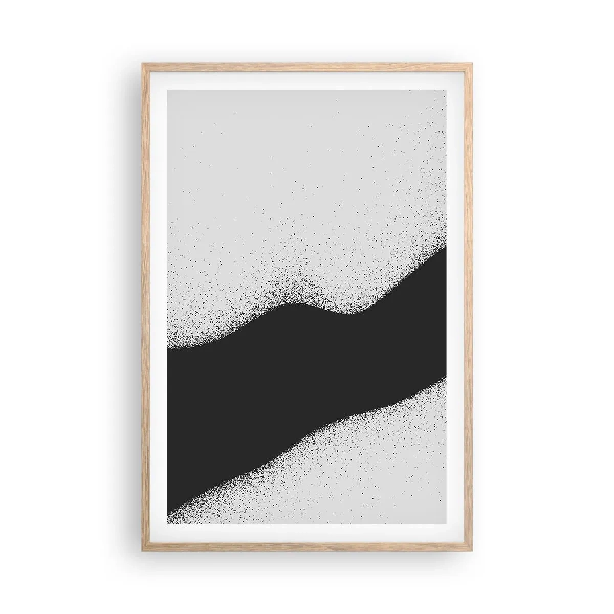 Affiche dans un chêne clair - Poster - Équilibre fluide - 61x91 cm