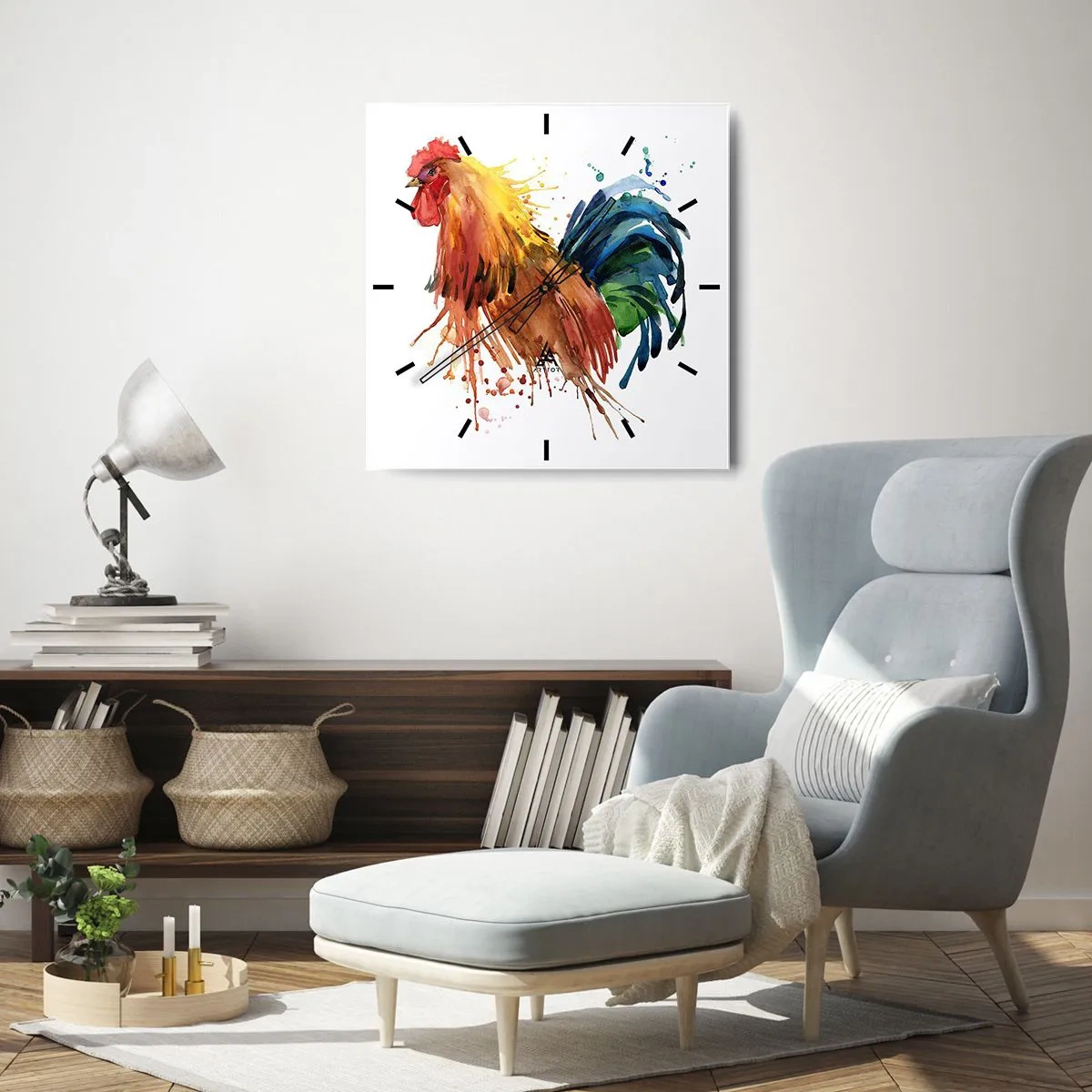 Horloge murale - Pendule murale - Robe royale, fierté royale - 30x30 cm