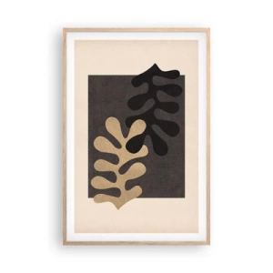 Affiche dans un chêne clair - Poster - Absence et complément - 61x91 cm