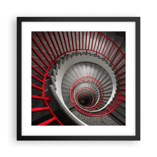 Affiche dans un cadre noir - Poster - Amusement architectural - 40x40 cm