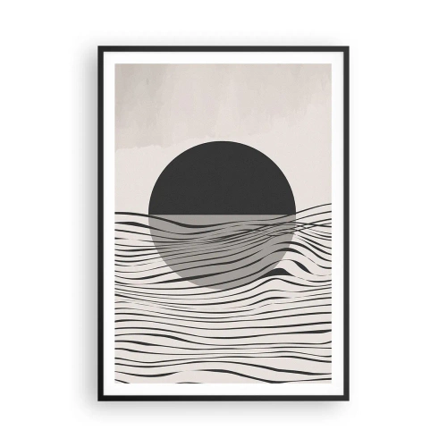 Affiche dans un cadre noir - Poster - Demi composition - 70x100 cm