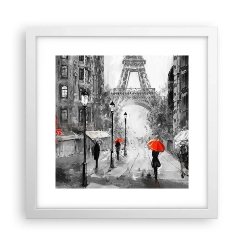 Affiche dans un cadre blanc - Poster - Tous les chemins mènent à elle - 30x30 cm