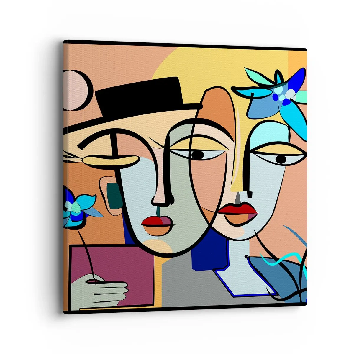 Impression sur toile - Image sur toile - Le Rendez-vous de Picasso - 40x40 cm