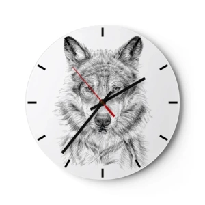 Horloge murale - Pendule murale - Un leader né - 40x40 cm