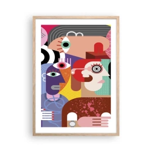 Affiche dans un chêne clair - Poster - Nous par M. Picasso - 50x70 cm