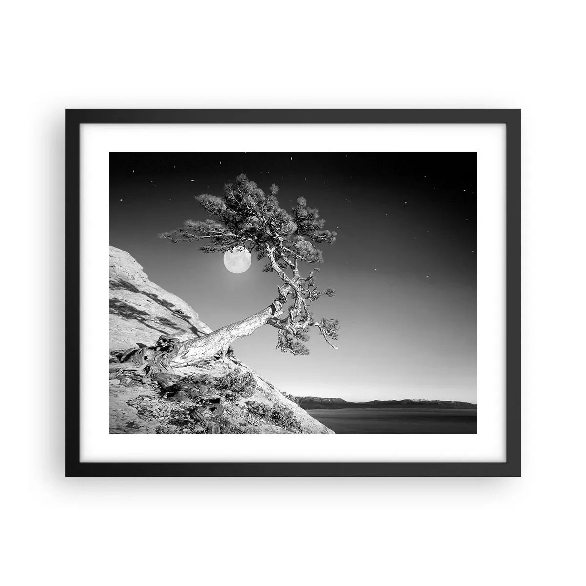 Affiche dans un cadre noir - Poster - Un combattant vainqueur - 50x40 cm