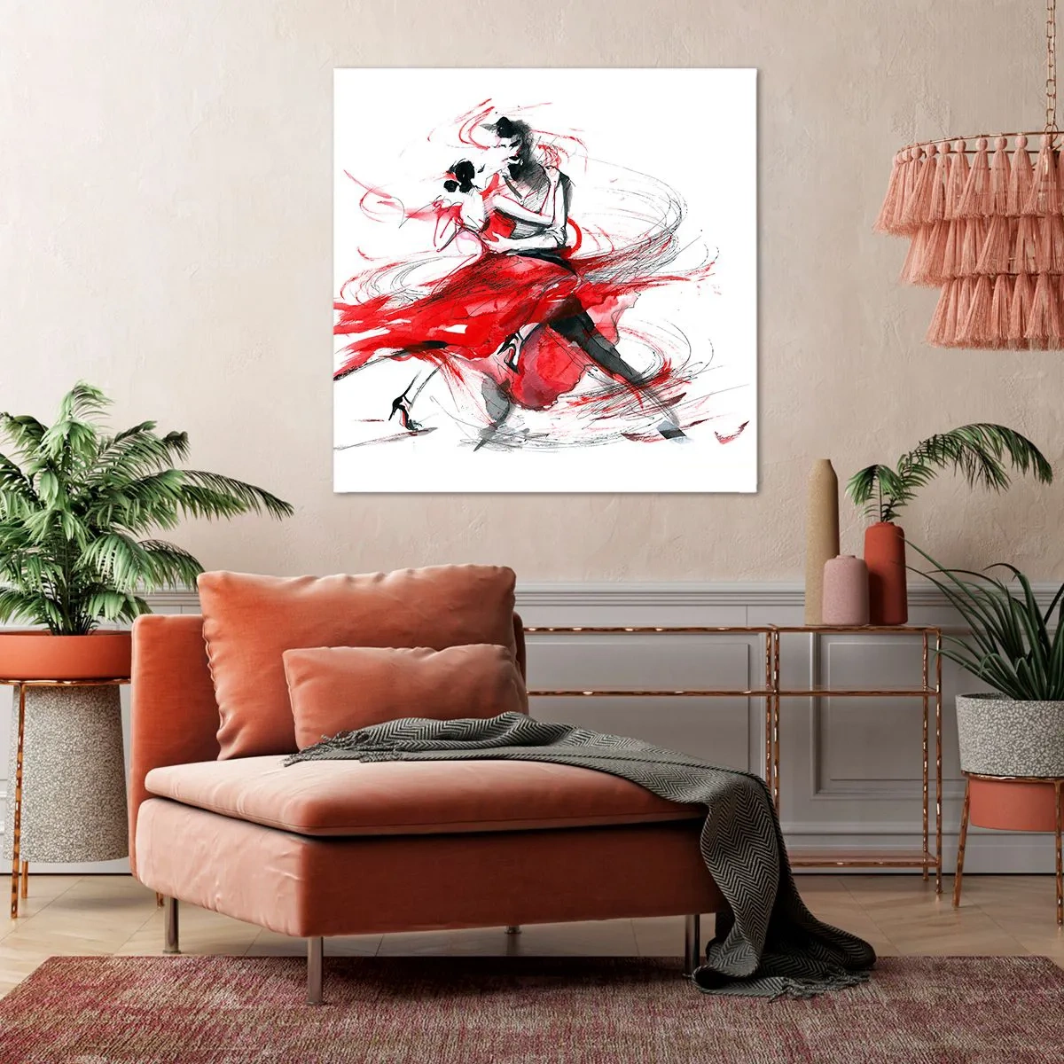 Impression sur toile - Image sur toile - Tango - le rythme de la passion - 50x50 cm
