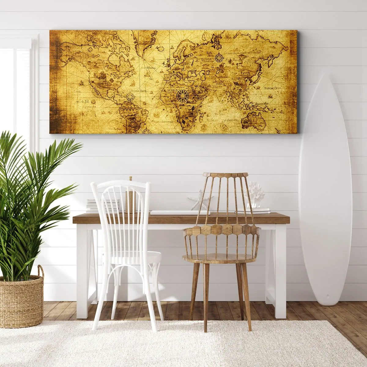 Impression sur toile - Image sur toile - Ce monde est bizarre - 100x40 cm