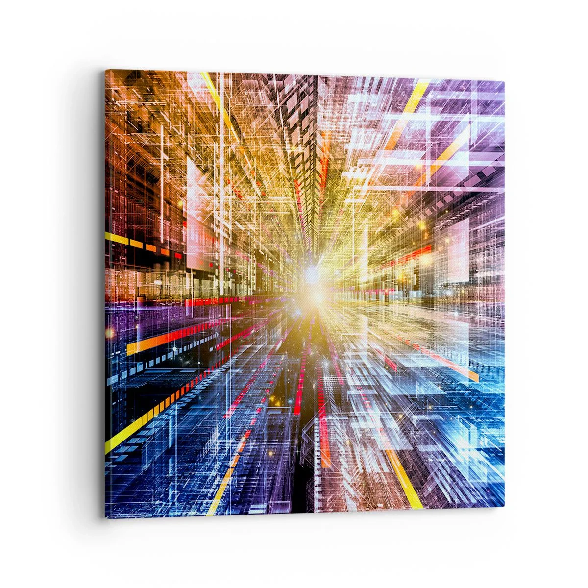 Impression sur toile - Image sur toile - Couloir lumineux - 70x70 cm